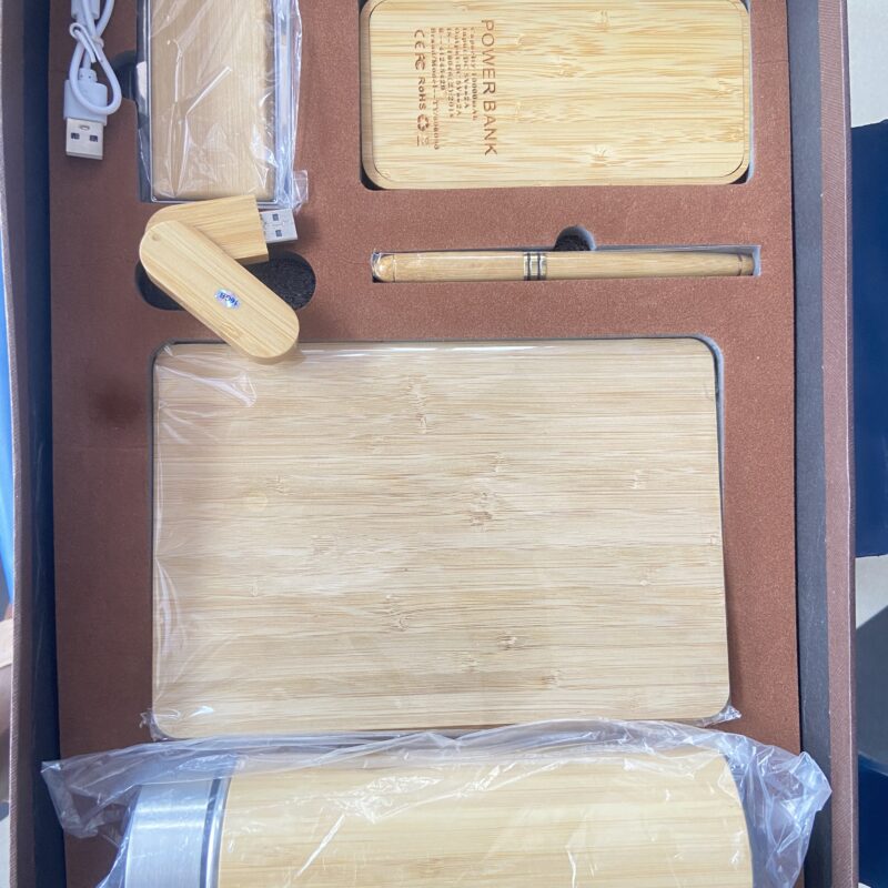 6-in-1 Eco-Friendly Bamboo Gift Box