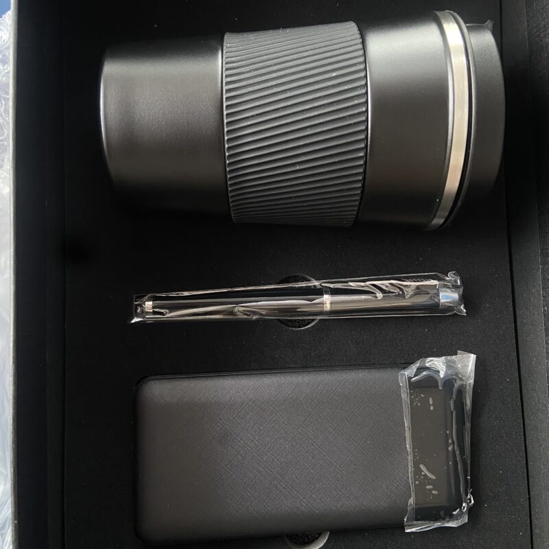 Premium 3-in-1 Gunmetal Gray Executive Gift Set