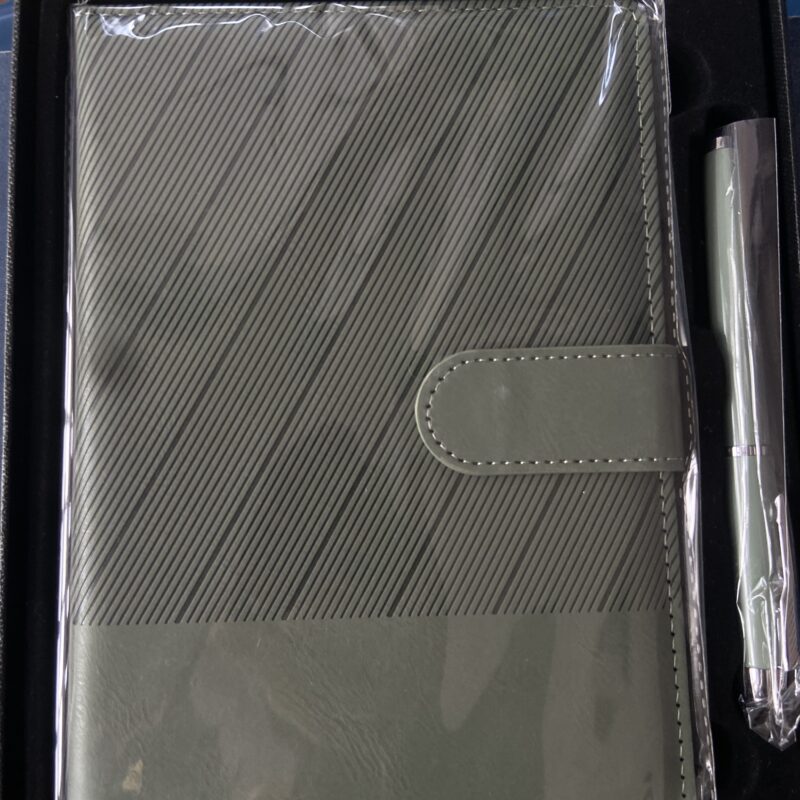 2-in-1 Executive Khaki Journal & Pen Set